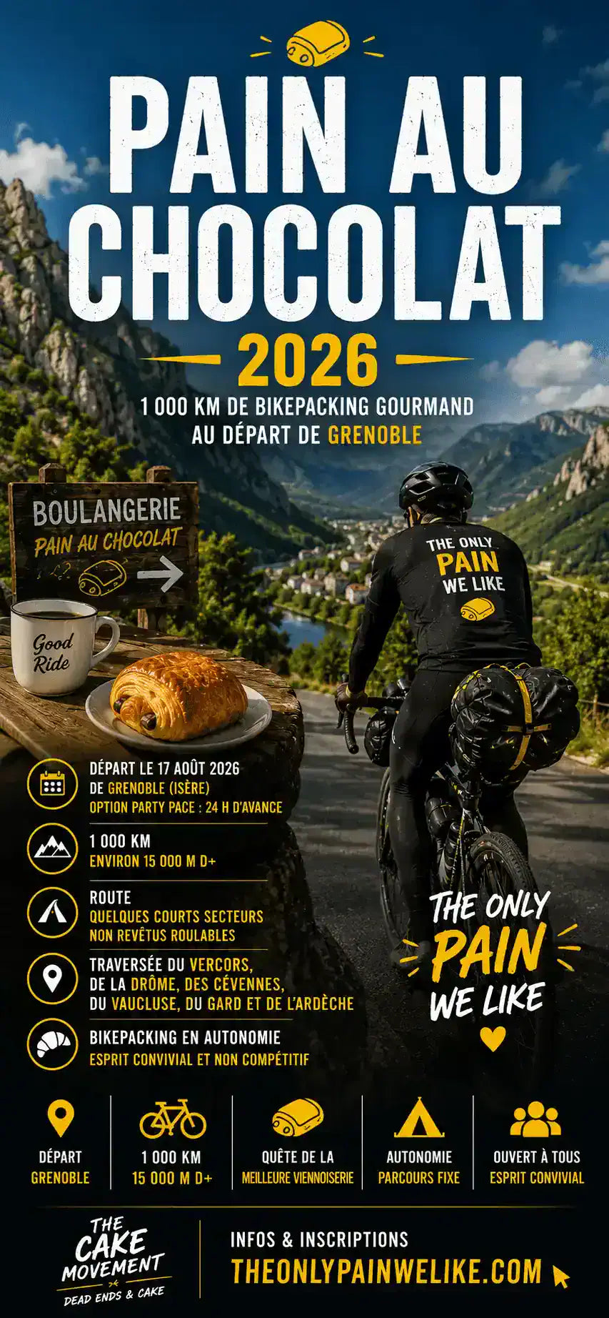 Pain au Chocolat 2026 : 1 000 km de bikepacking Image