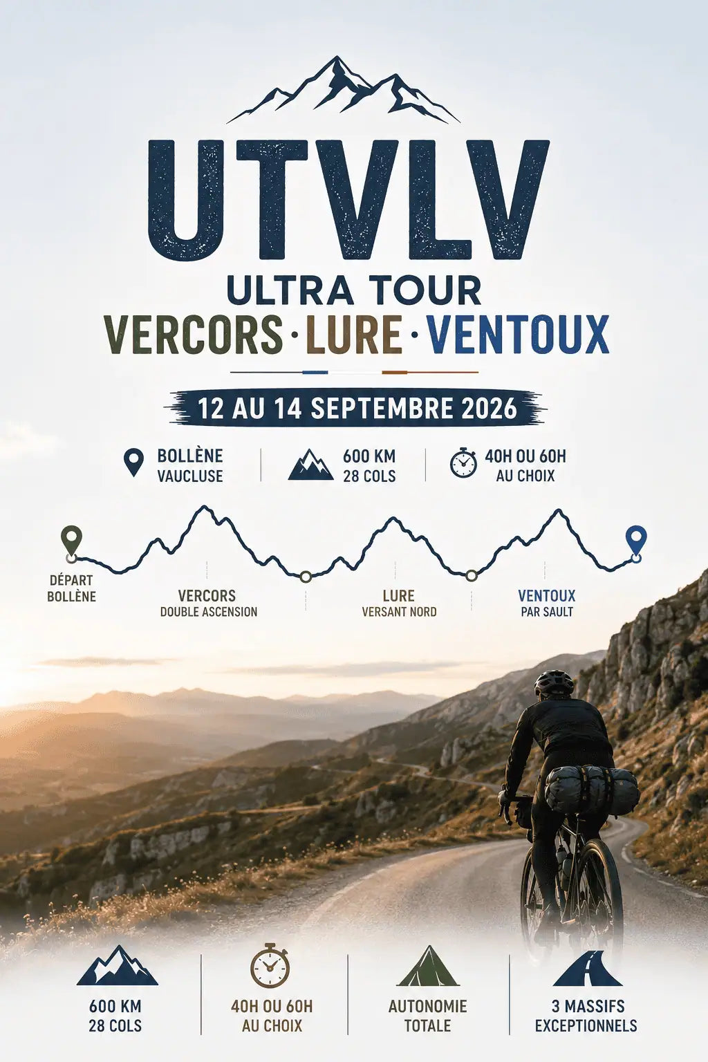 UTVLV 2026 : 600 km et 28 cols entre Vercors, Lure et Ventoux