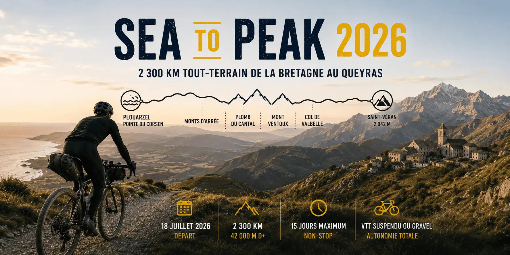 Sea To Peak 2026 : 2 300 km tout-terrain de la Bretagne au Queyras