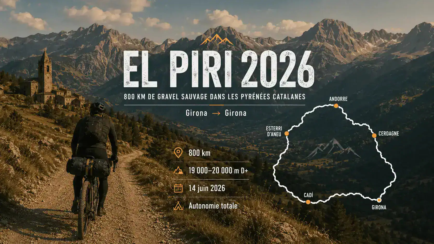 El Piri 2026 : 800 km de gravel sauvage dans les Pyrénées catalanes Image