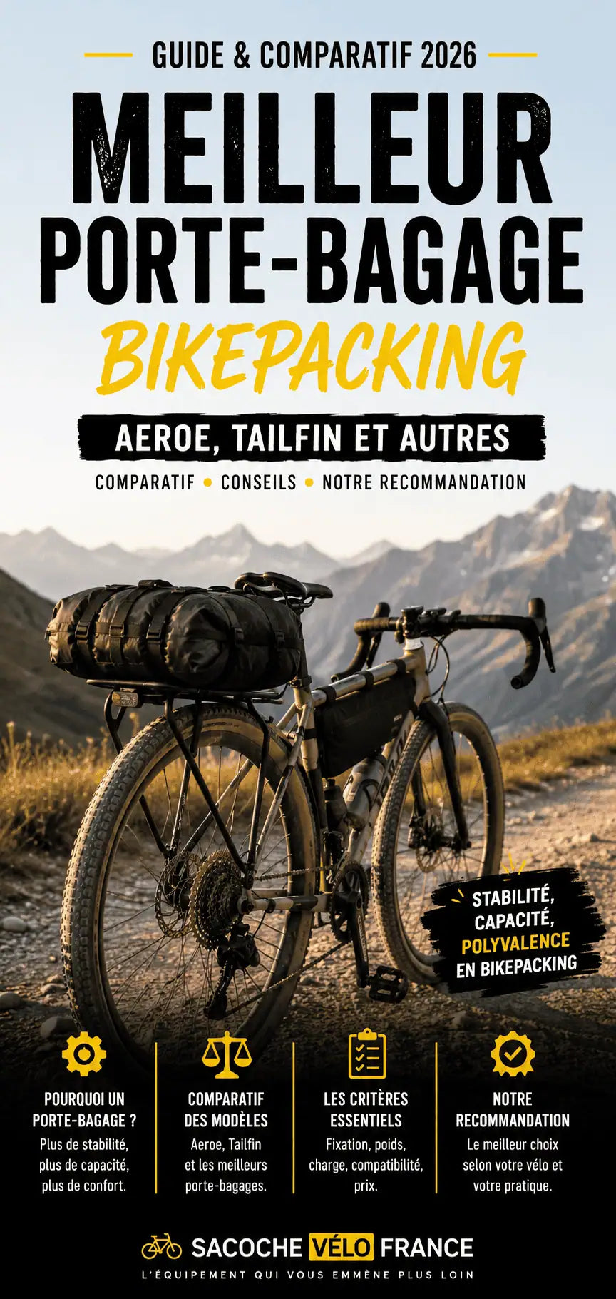 Meilleur porte-bagage bikepacking : comparatif et guide