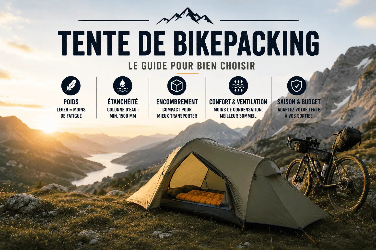 Meilleure tente de bikepacking et bivouac : le guide pour bien choisir Image