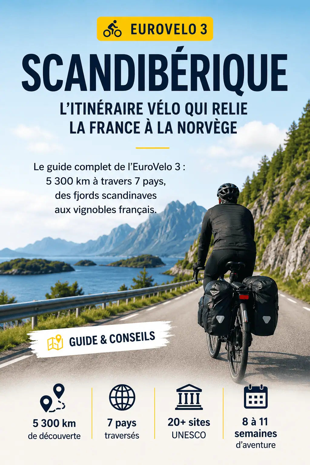 Scandibérique (EuroVelo 3) : l'itinéraire vélo qui relie la France à la Norvège Image