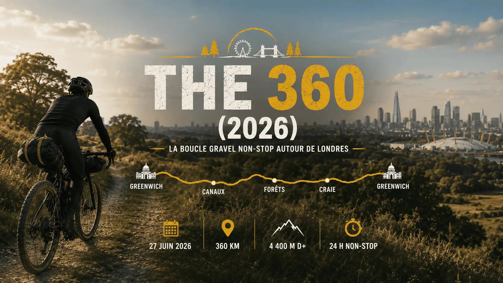 The 360 (2026) : la boucle gravel non-stop autour de Londres