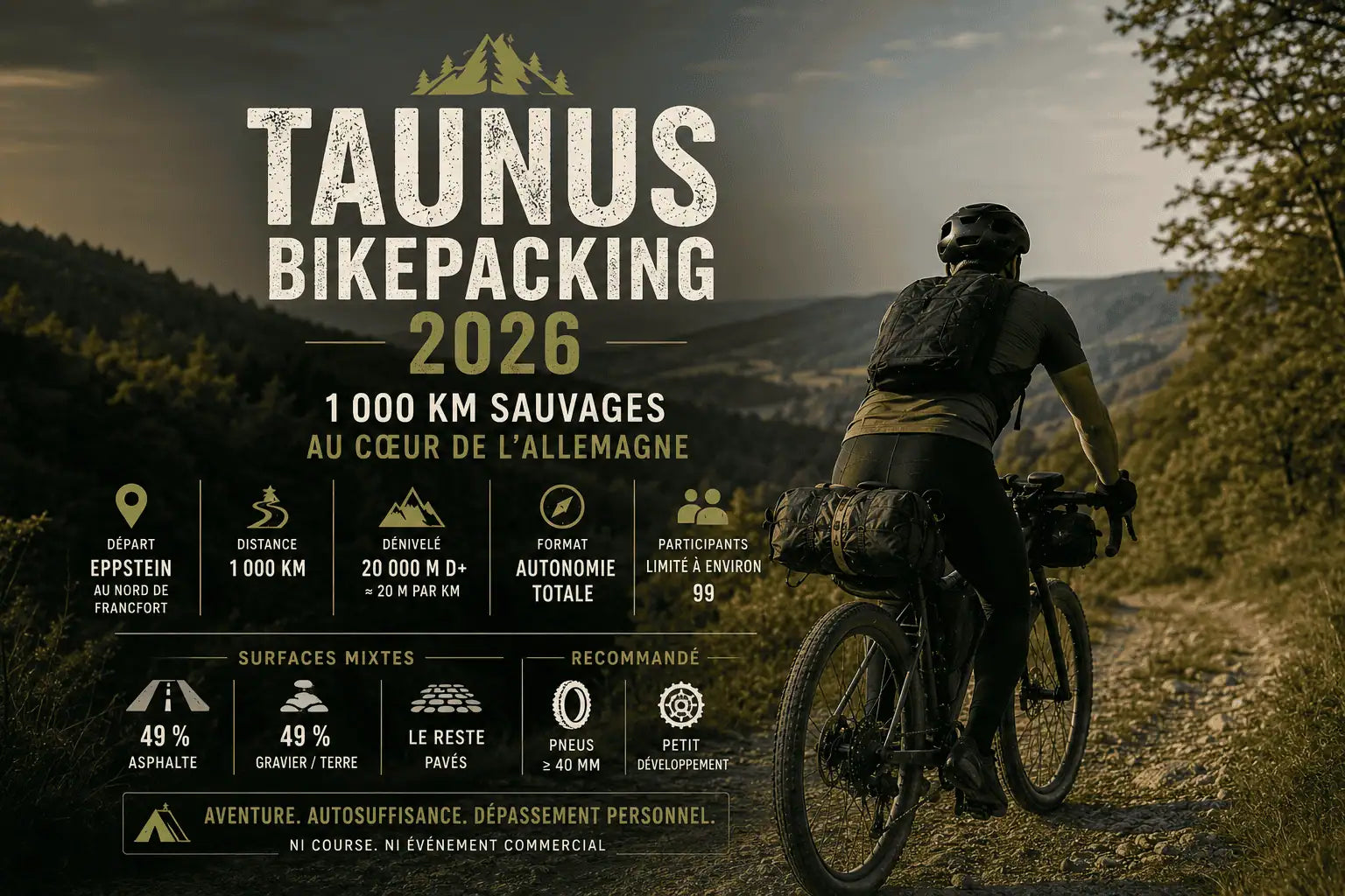 Taunus Bikepacking 2026 : 1 000 km sauvages au cœur de l'Allemagne Image