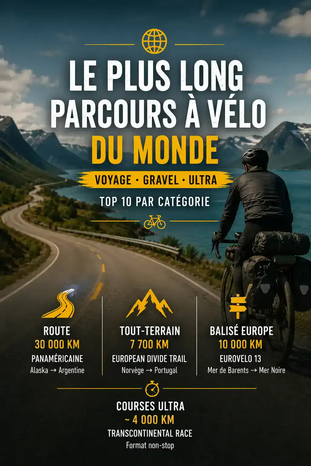 Le plus long parcours à vélo du monde