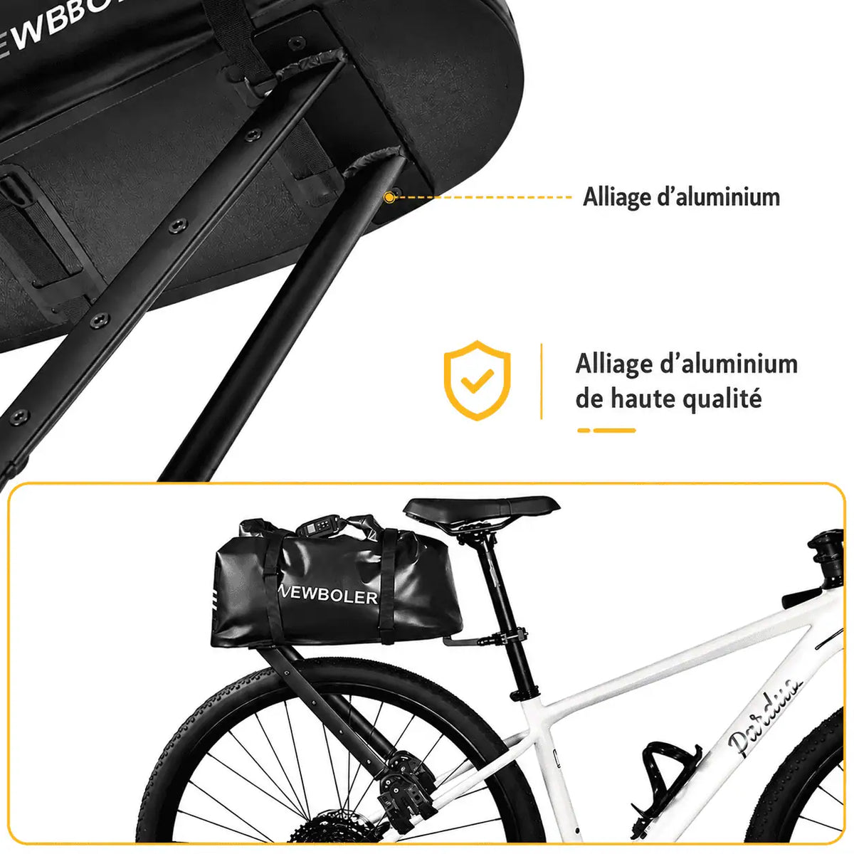 Sacoche vélo Porte-bagages 20L | Randonnée