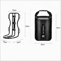 Sacoche vélo porte-bagages support 10L noir