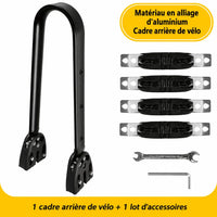 Porte-Bagage Vélo Universel Réglable Avant/Arrière Aluminium