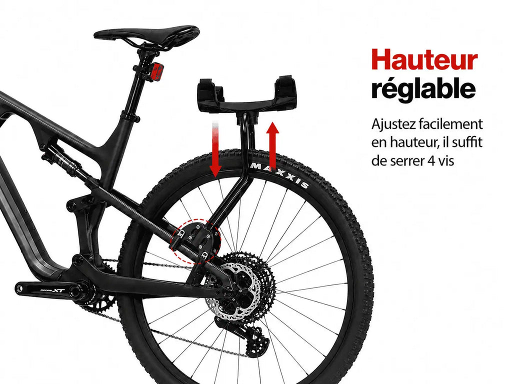 Porte-bagage vélo arrière bikepacking universel | charge 50 kg