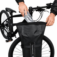 Sacoche vélo porte-bagages support 10L noir