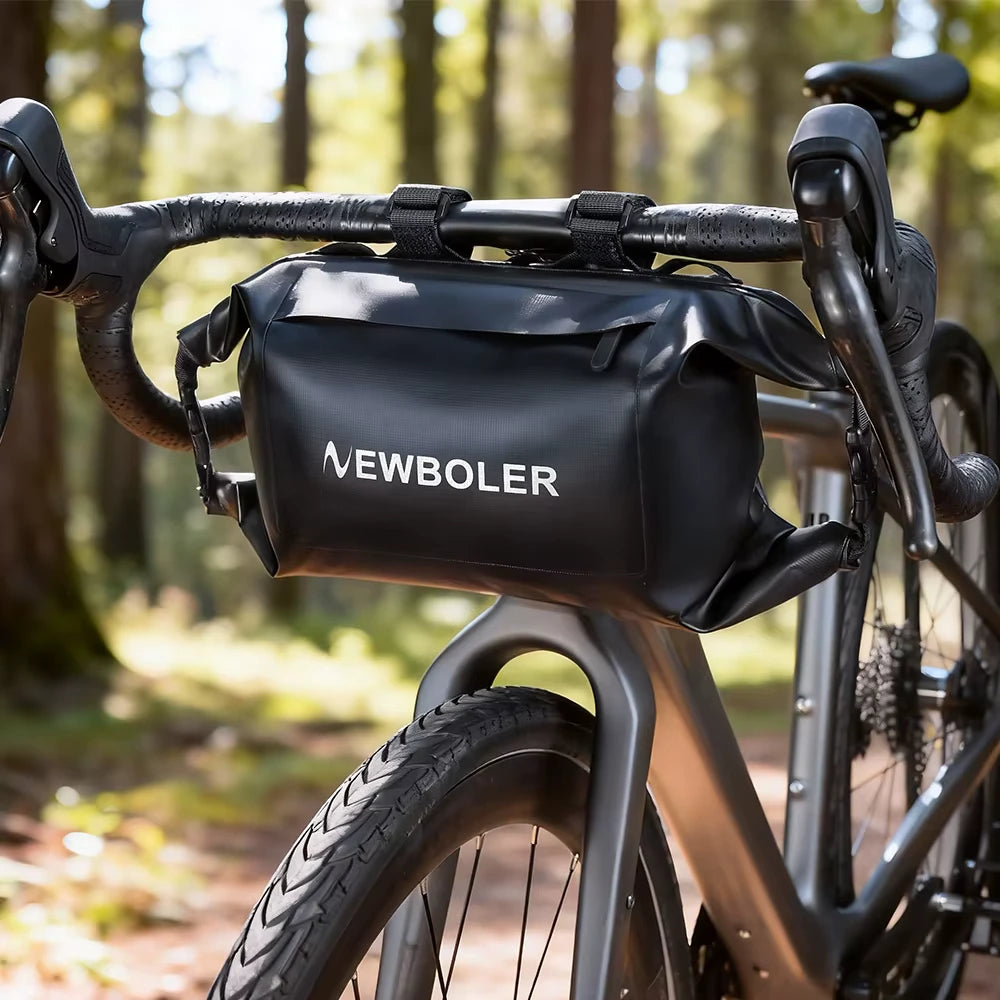 NEWBOLER NEW 7L Bike Front Tube Bag Waterproof Bicycle Handlebar Basket Pack Cycling Front Frame Pannier Bicycle Accessories