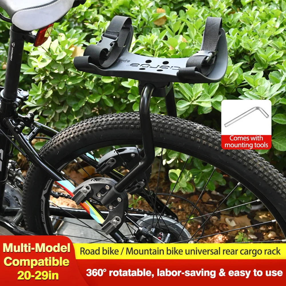 Porte-bagage vélo arrière bikepacking universel | charge 50 kg