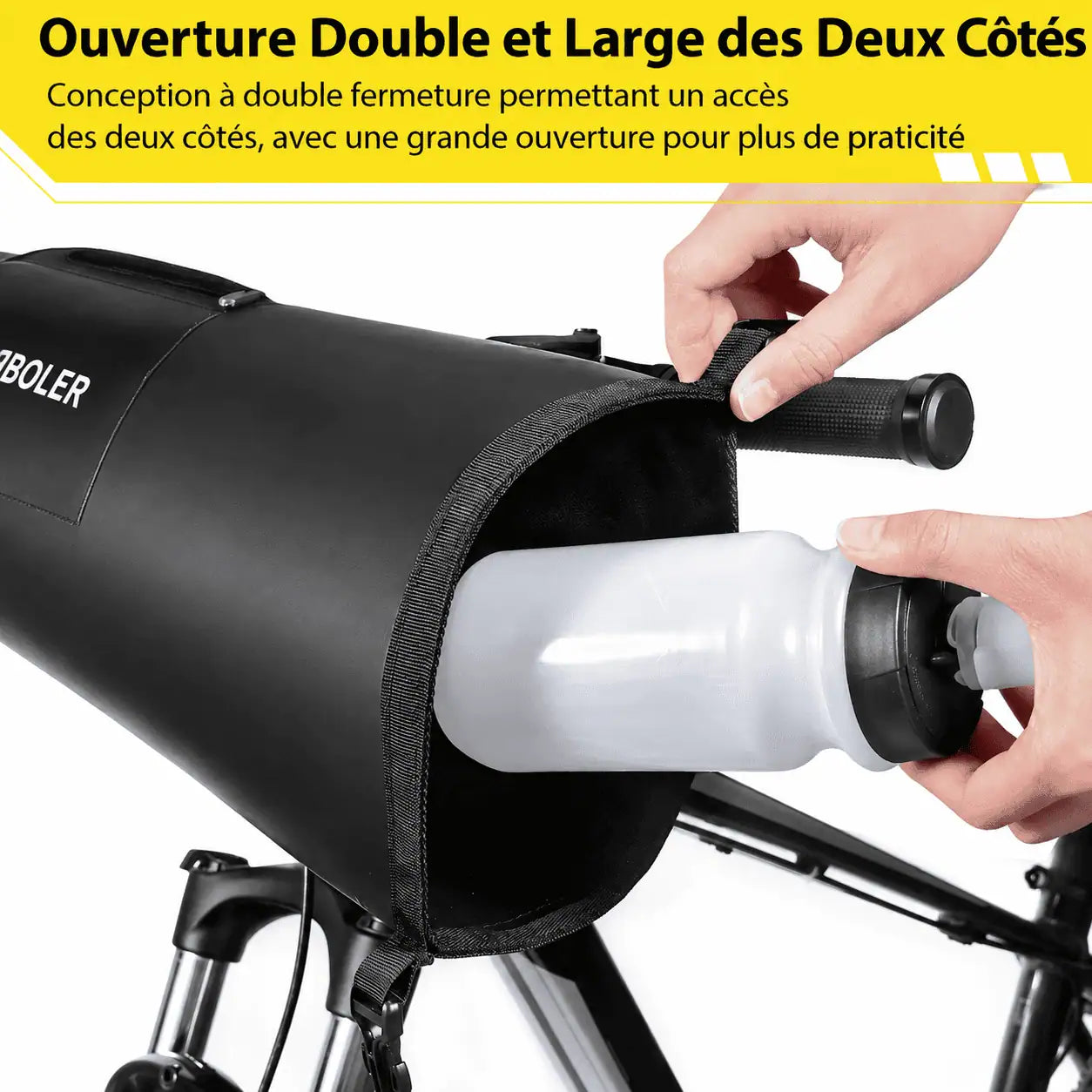 NEWBOLER NEW 7L Bike Front Tube Bag Waterproof Bicycle Handlebar Basket Pack Cycling Front Frame Pannier Bicycle Accessories