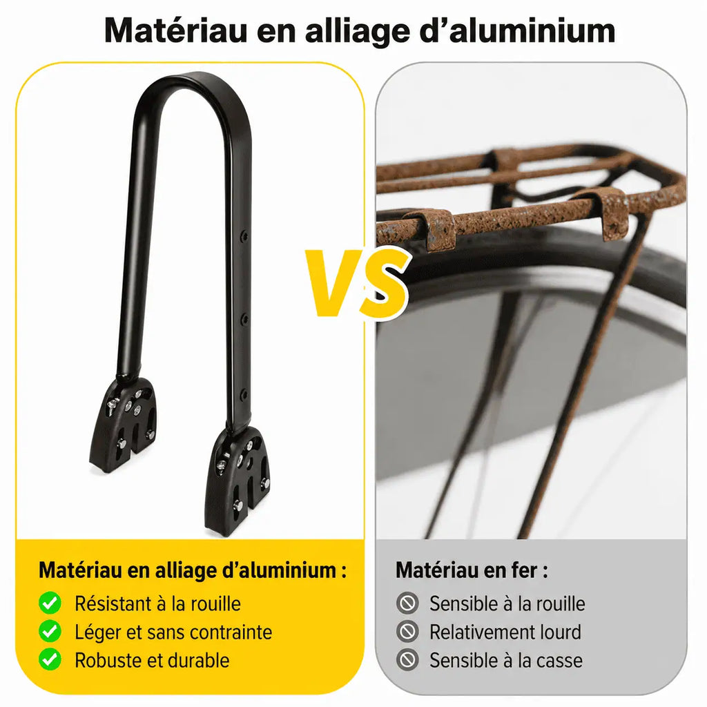 Sacoche vélo porte-bagages support 10L noir