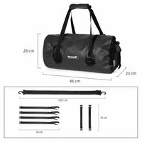 Dimensions de la sacoche de porte-bagages vélo étanche 20 L