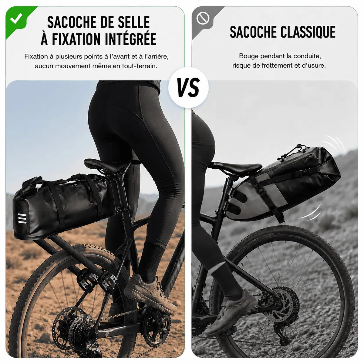 Sacoche vélo Porte-bagages 20L | Randonnée