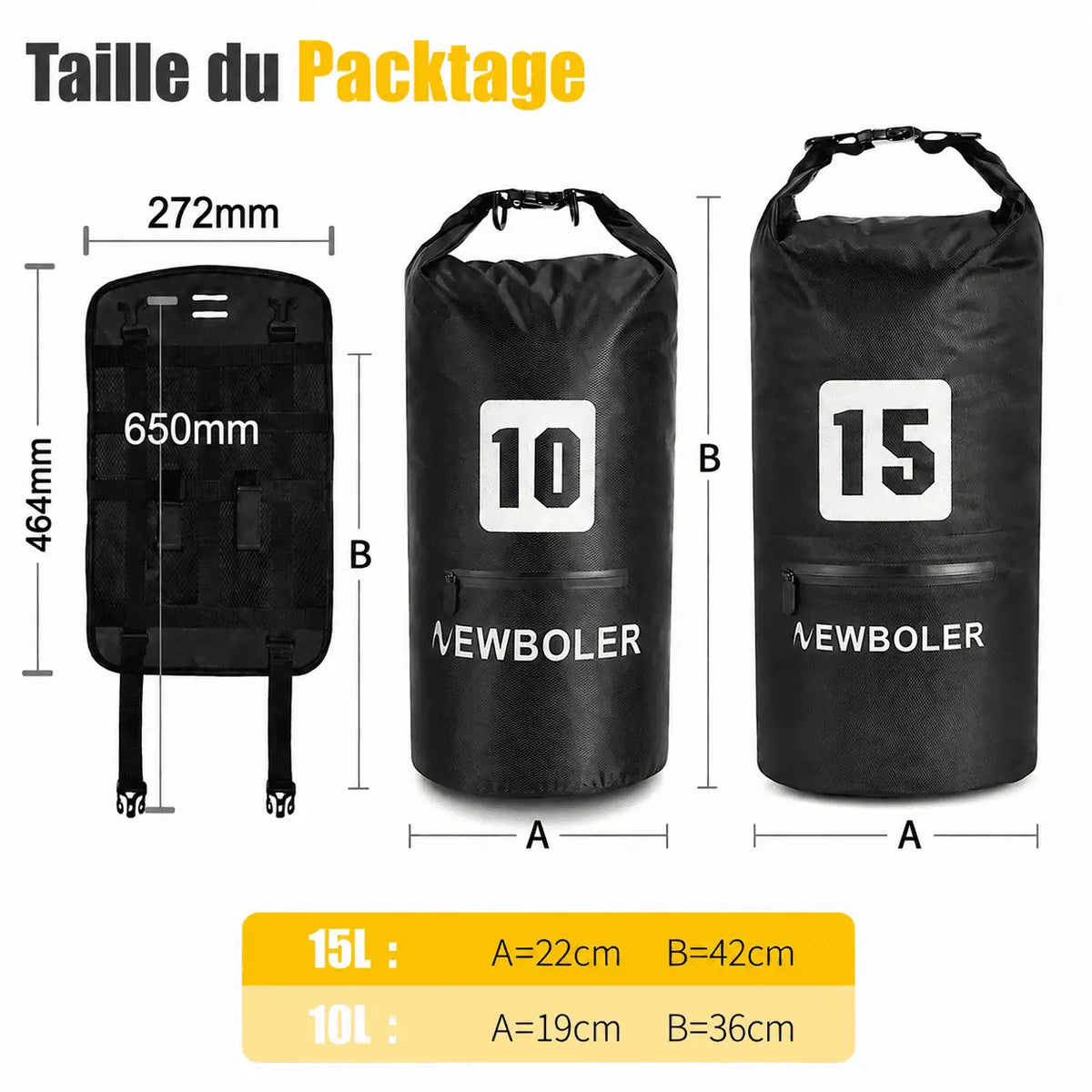 Sacoche Vélo Guidon Étanche 10L