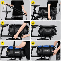 Système de fixation rapide de la sacoche de porte-bagages vélo 20 L