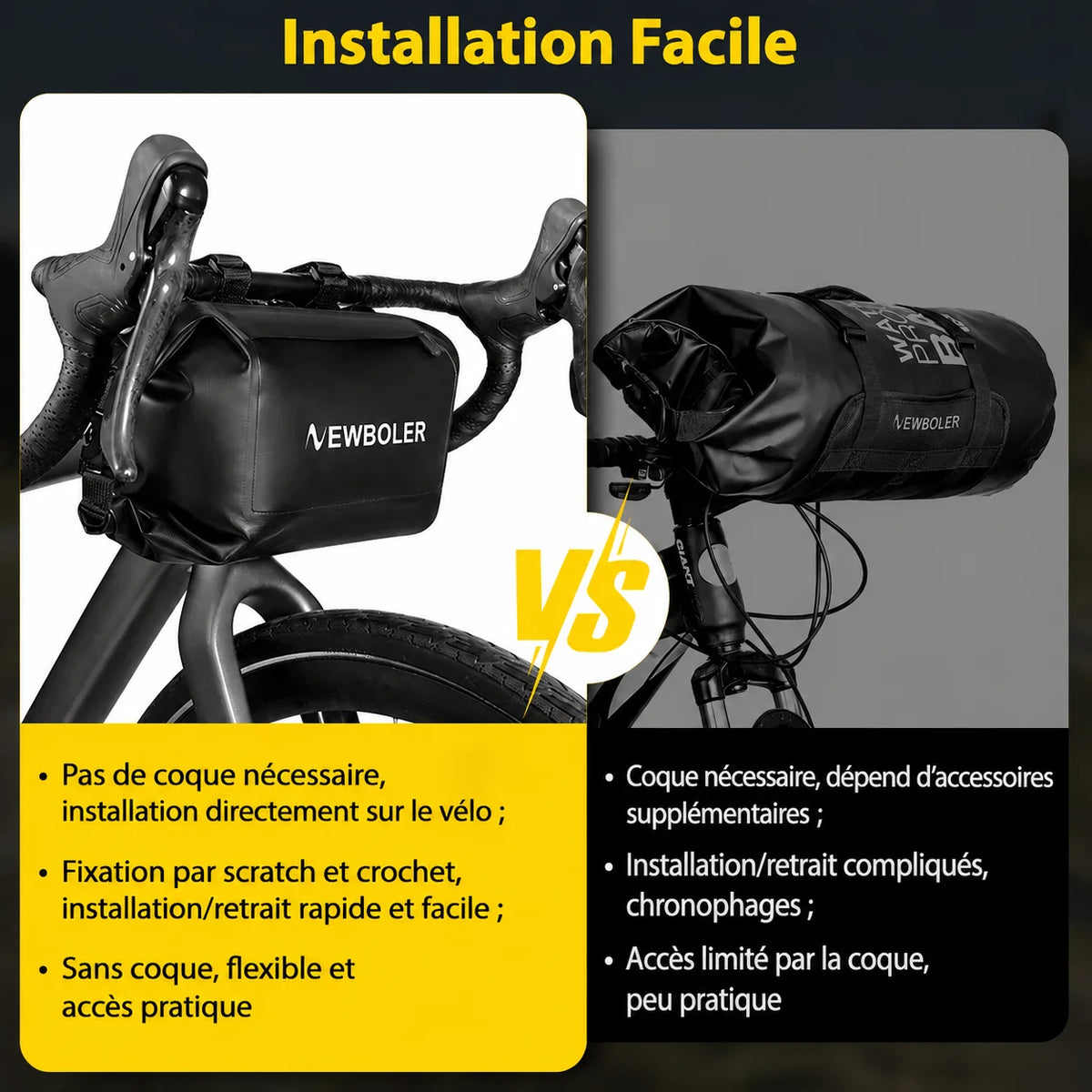NEWBOLER NEW 7L Bike Front Tube Bag Waterproof Bicycle Handlebar Basket Pack Cycling Front Frame Pannier Bicycle Accessories