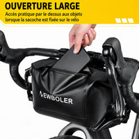 NEWBOLER NEW 7L Bike Front Tube Bag Waterproof Bicycle Handlebar Basket Pack Cycling Front Frame Pannier Bicycle Accessories