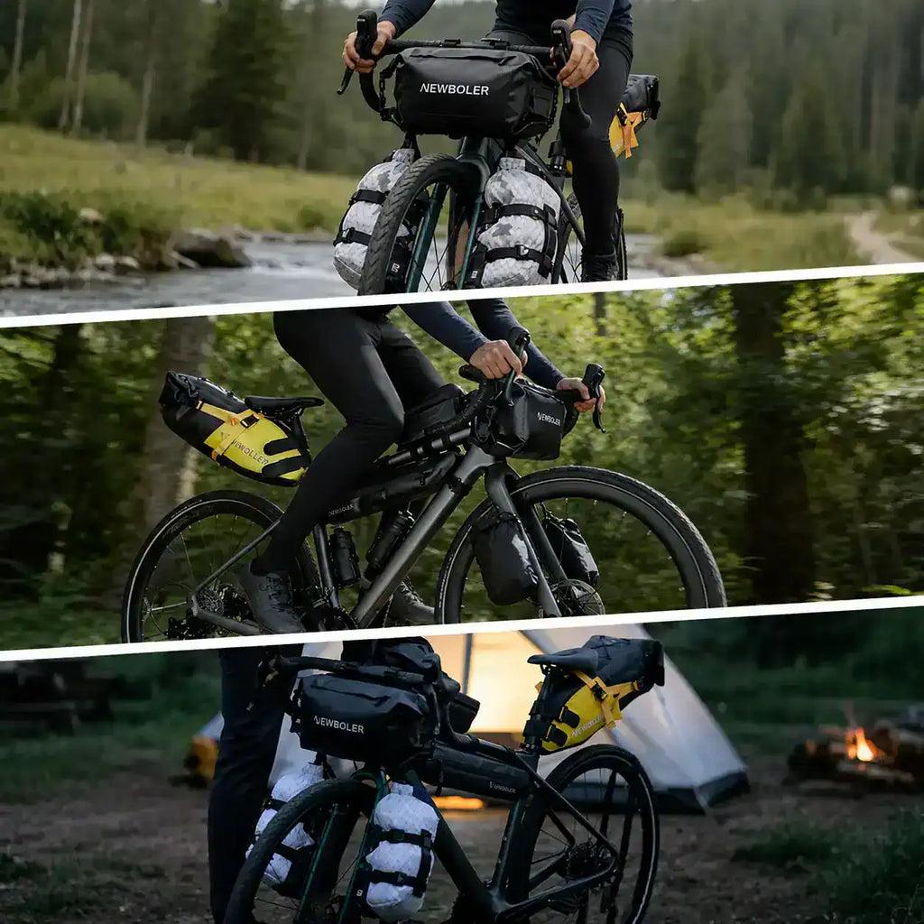 NEWBOLER NEW 7L Bike Front Tube Bag Waterproof Bicycle Handlebar Basket Pack Cycling Front Frame Pannier Bicycle Accessories