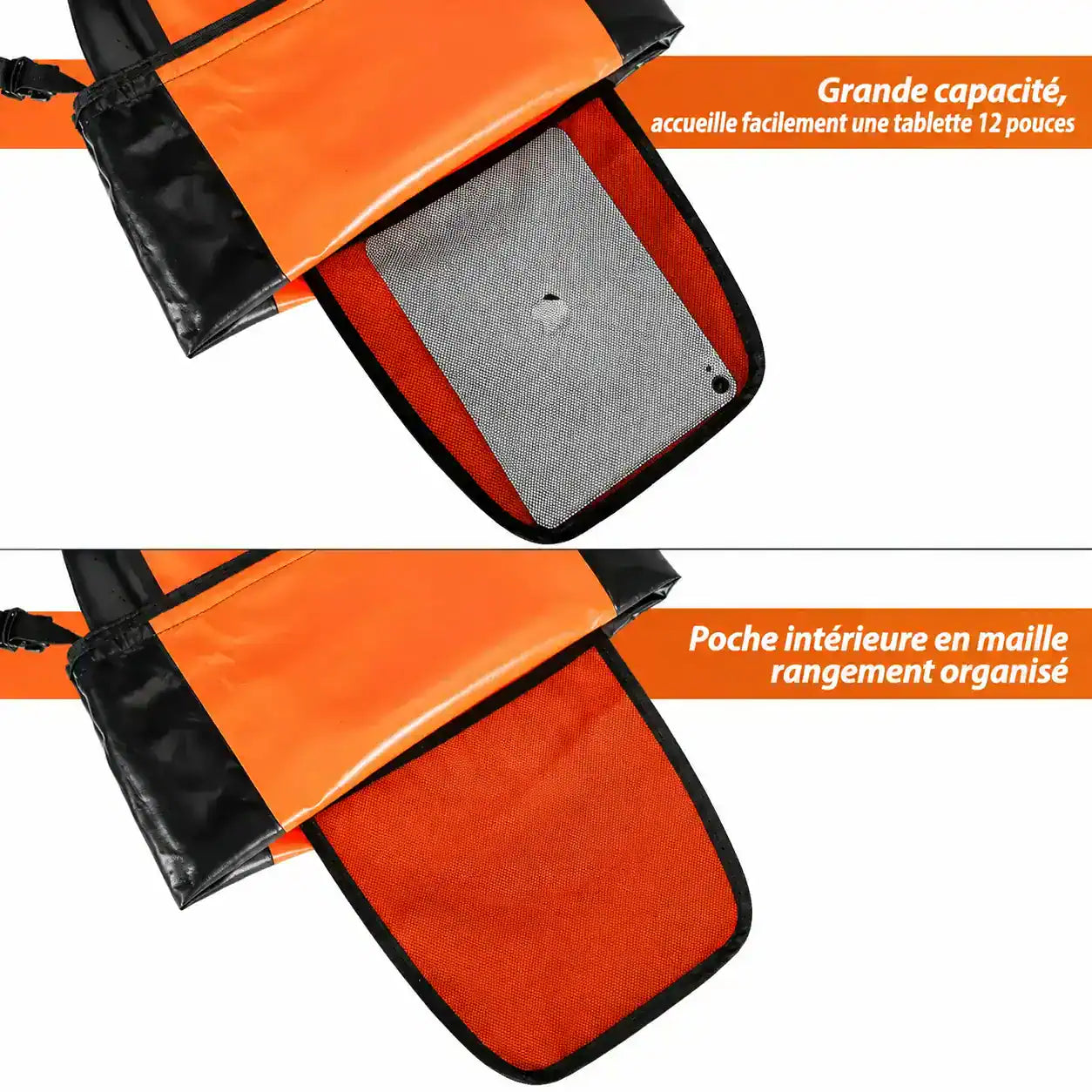 Sacoche double vélo porte-bagage imperméable 27L