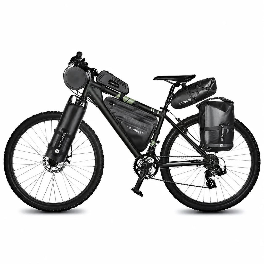 Sacoche vélo porte-bagages support 10L noir