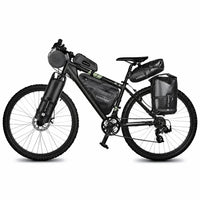 Sacoche vélo porte-bagages support 10L noir
