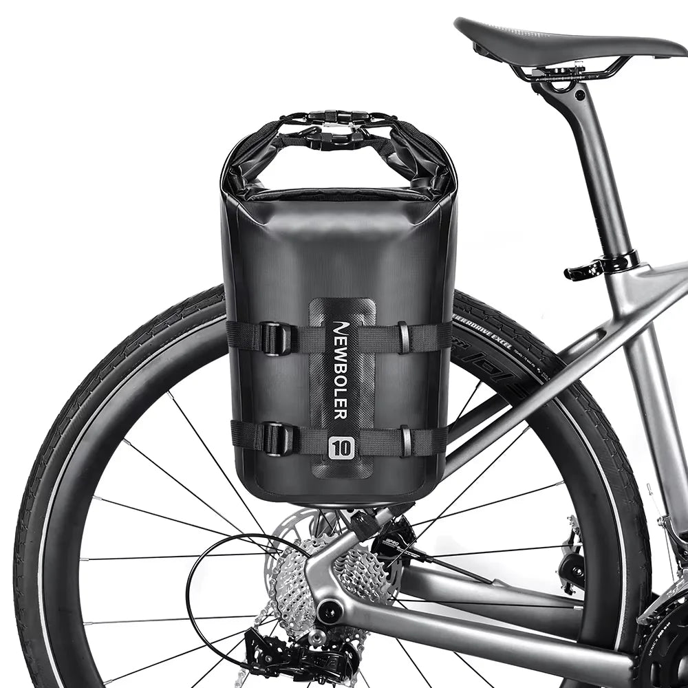 Sacoche vélo porte-bagages support 10L noir