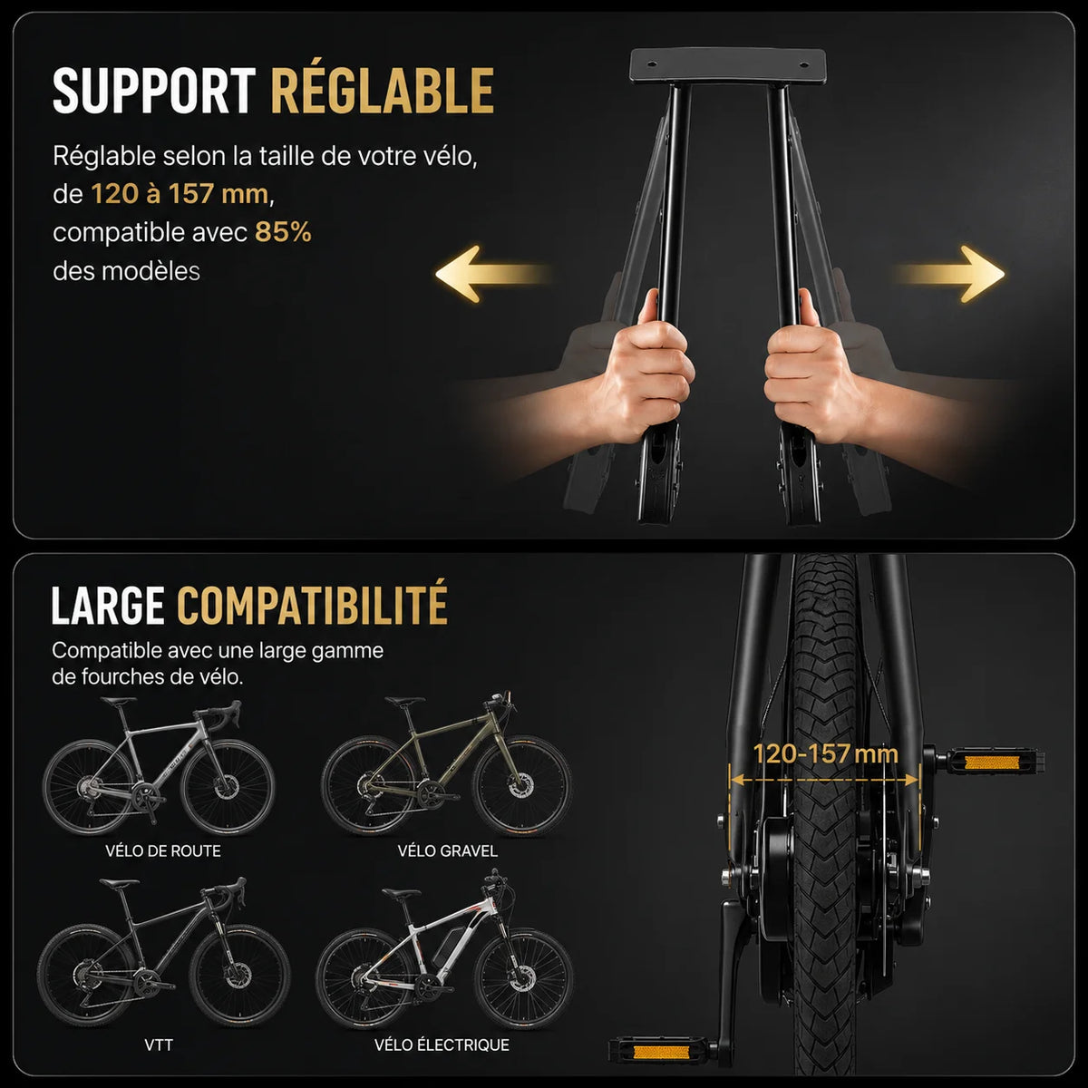 Sacoche vélo Porte-bagages 20L | Randonnée