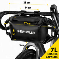 NEWBOLER NEW 7L Bike Front Tube Bag Waterproof Bicycle Handlebar Basket Pack Cycling Front Frame Pannier Bicycle Accessories
