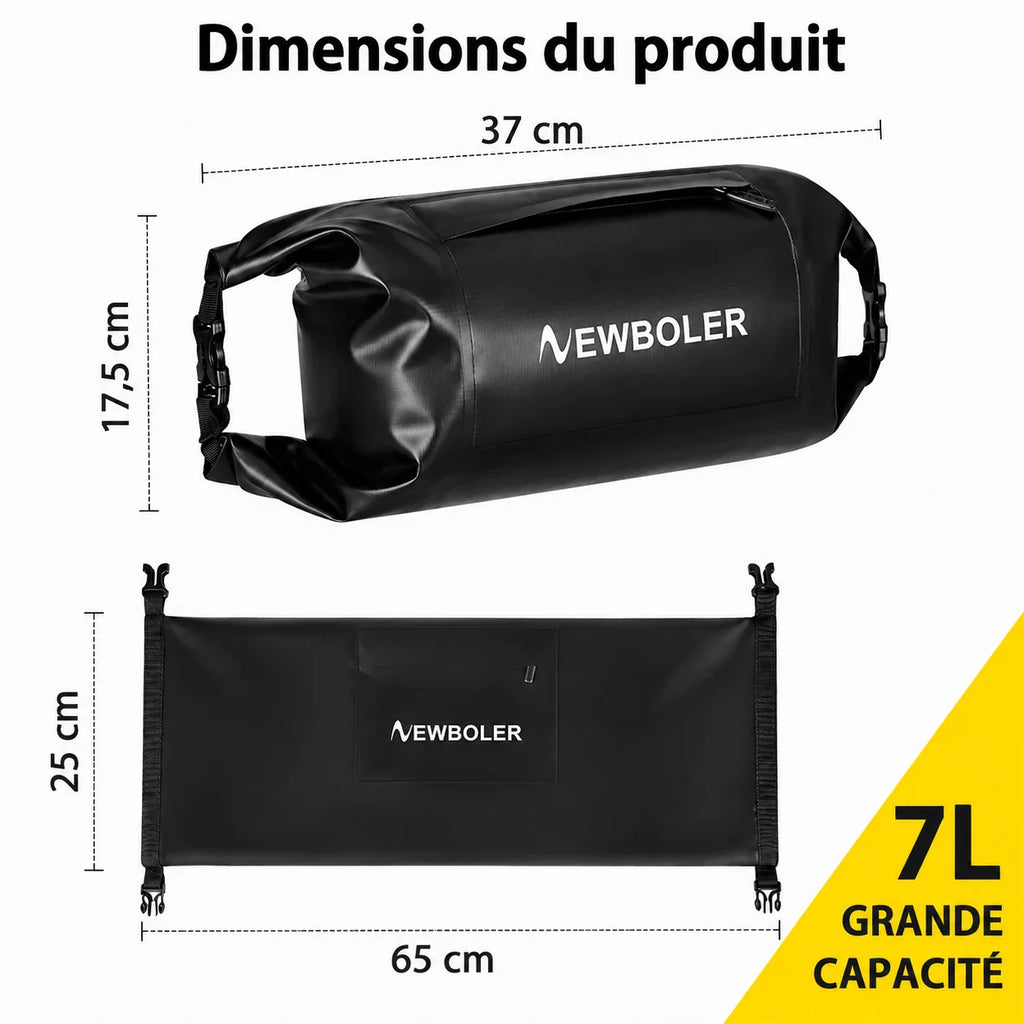 NEWBOLER NEW 7L Bike Front Tube Bag Waterproof Bicycle Handlebar Basket Pack Cycling Front Frame Pannier Bicycle Accessories