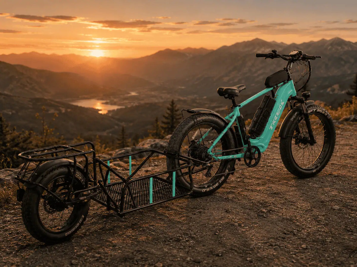 Remorque vélo monoroue bikepacking | charge 32 kg