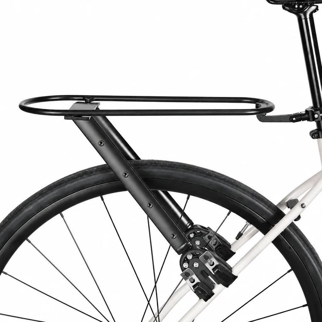 Porte-bagages arrière en aluminium monté seul au-dessus de la roue arrière