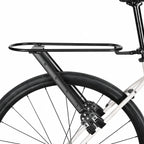 Porte-bagages arrière en aluminium monté seul au-dessus de la roue arrière