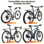 Porte-bagages compatible avec les vélos de route, gravel, VTT et vélos à assistance électrique