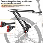 Patins en silicone du porte-bagages protégeant la peinture du cadre au contact