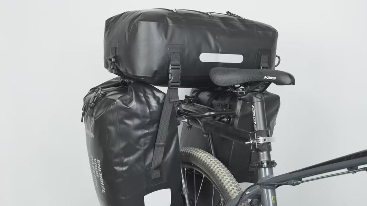 Sacoche vélo porte bagage 3 en 1