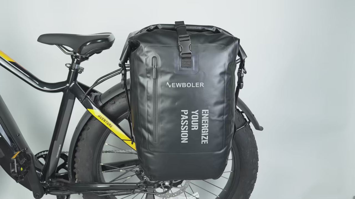 Vidéo de démonstration d'une sacoche vélo de porte-bagage arrière