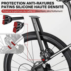 Patins en silicone haute densité de protection anti-rayures pour fixation de sacoche de fourche sur vélo