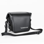 Sacoche de guidon vélo Newboler noire avec bandoulière réglable