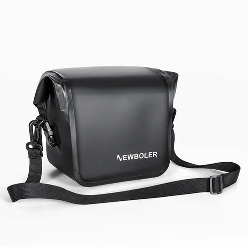 Sacoche de guidon vélo Newboler noire avec bandoulière réglable