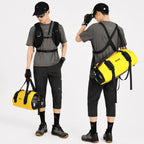 Sacoche de porte-bagages vélo 20 L portée à l'épaule grâce à sa bandoulière