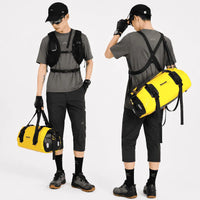 Sacoche de porte-bagages vélo 20 L portée à l'épaule grâce à sa bandoulière