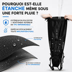 Sacoche de selle vélo 13L imperméable jaune et noire