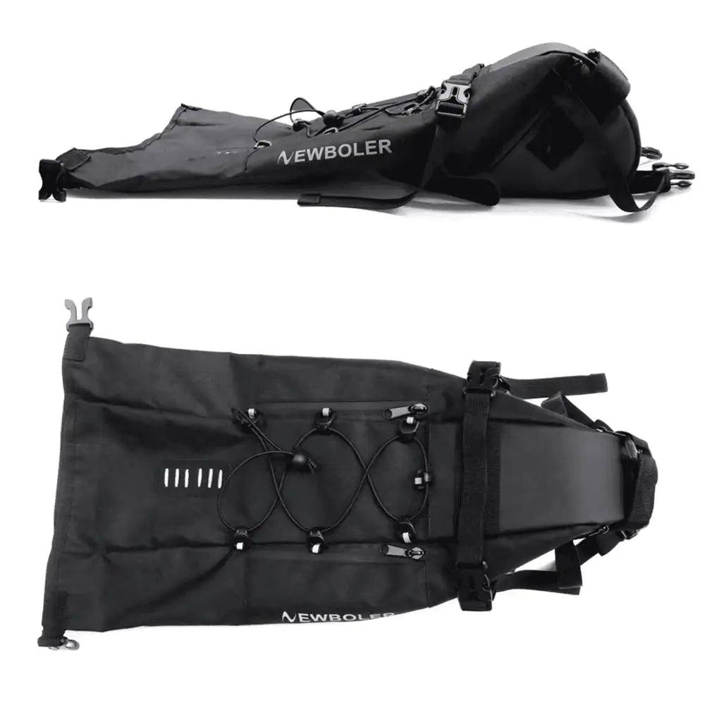 Sacoche de selle vélo avec sangles de fixation sur vélo