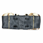 Sacoche vélo porte-bagage camouflage vue dos avec fixations noires