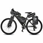 Vélo électrique équipé d'un porte-bagages arrière
